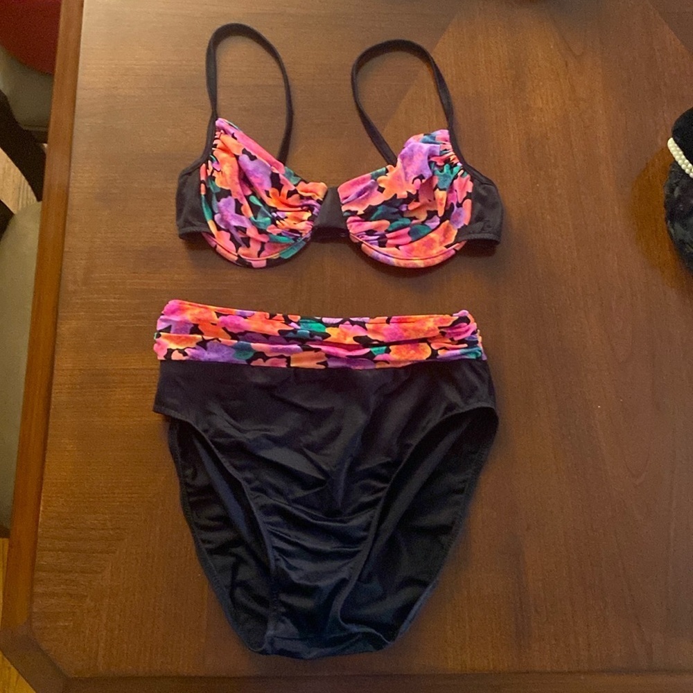 90s hi waisted bikini swimsuit size 9/10 - Picture 1 of 5